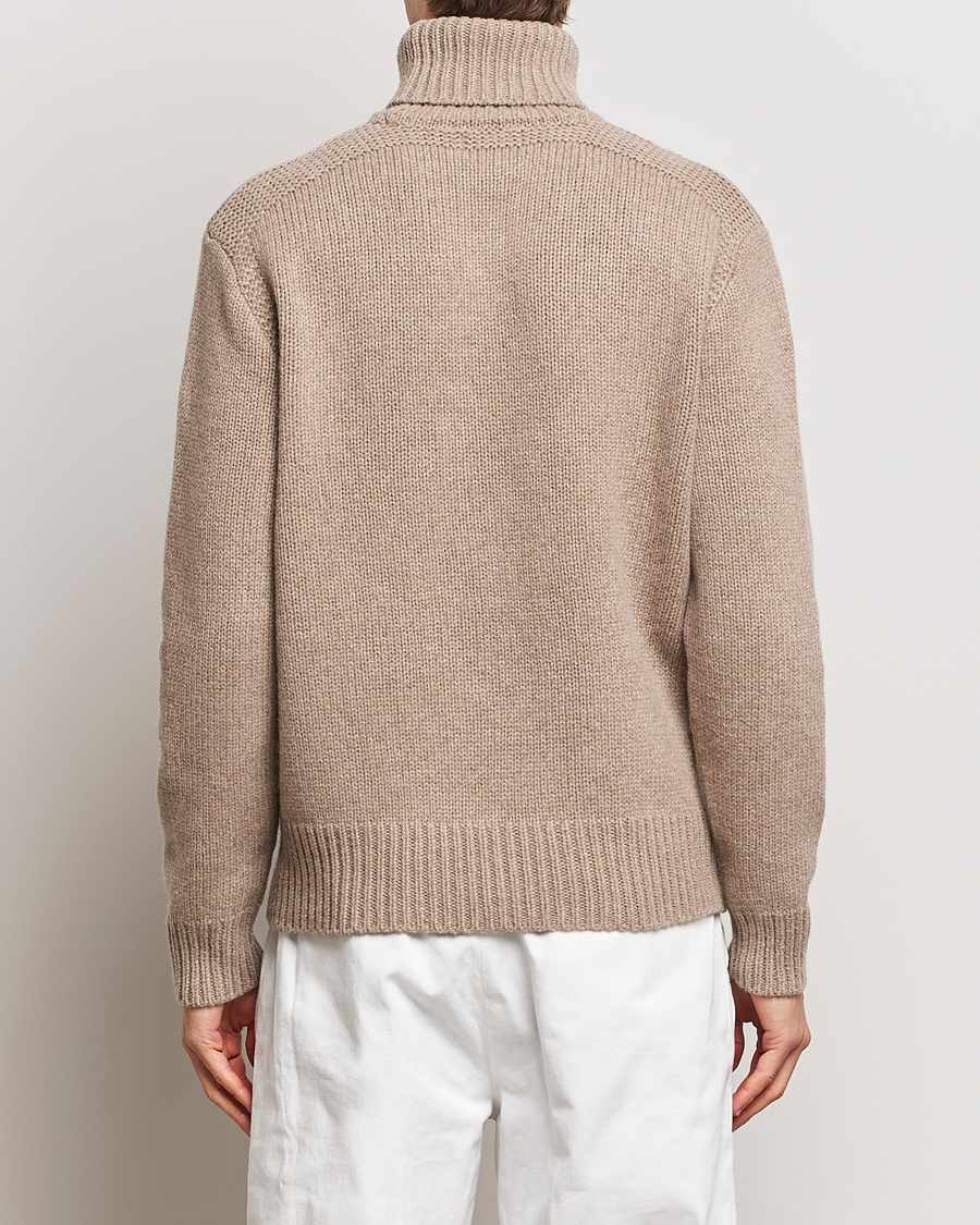 Herren | Pullover | Polo Ralph Lauren | Wool/Cashmere Knitted Rollneck Oak Brown Heather