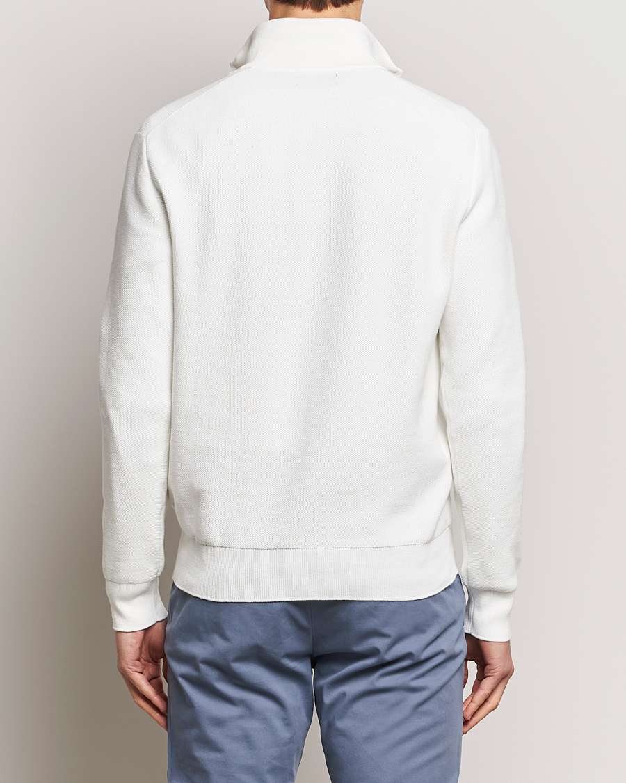 Herren | Pullover | Polo Ralph Lauren | Textured Half Zip Deckwash White
