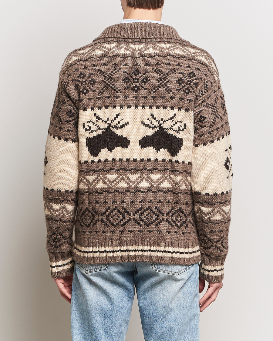 Herren | Pullover | Polo Ralph Lauren | Wool Knitted Half-Zip Sweater Medium Brown