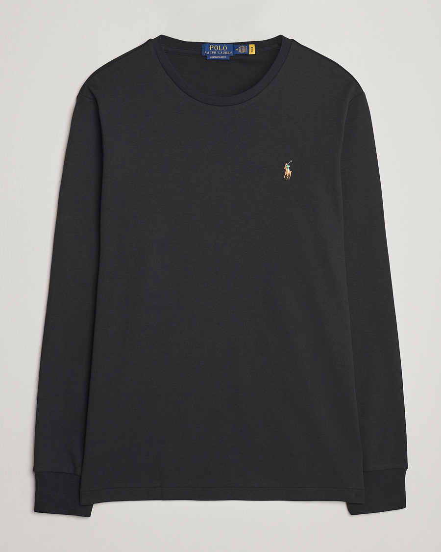 Herren |  | Polo Ralph Lauren | Luxury Pima Cotton Long Sleeve T-Shirt Black
