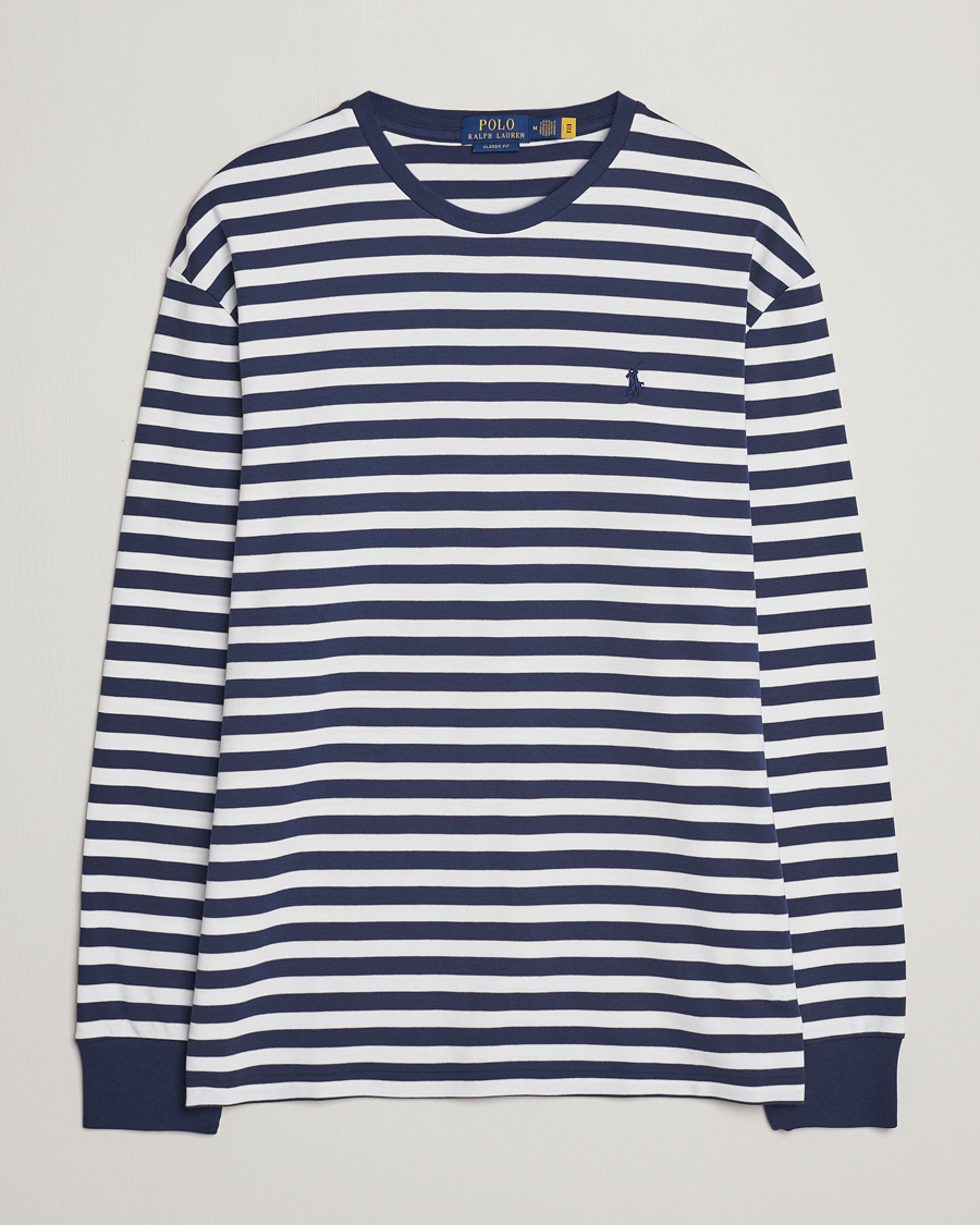 Herren |  | Polo Ralph Lauren | Striped Long Sleeve T-Shirt Refined Navy/White