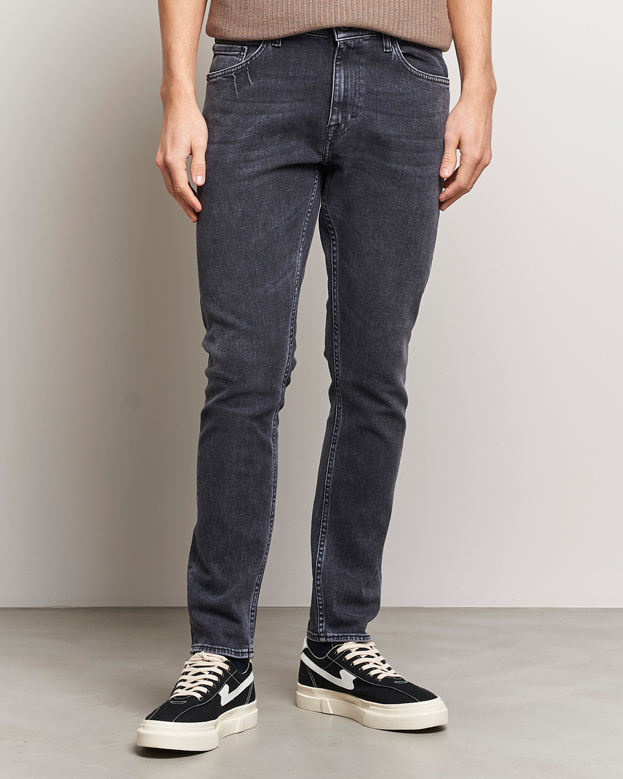 Herren | Jeans | Tiger of Sweden | Pistolero Stretch Cotton Jeans Washed Black