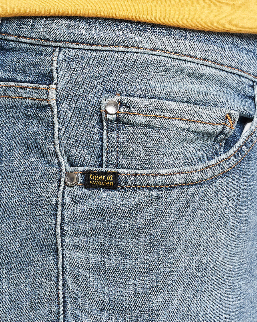 Herren | Jeans | Tiger of Sweden | Evolve Stretch Cotton Jeans Medium Blue