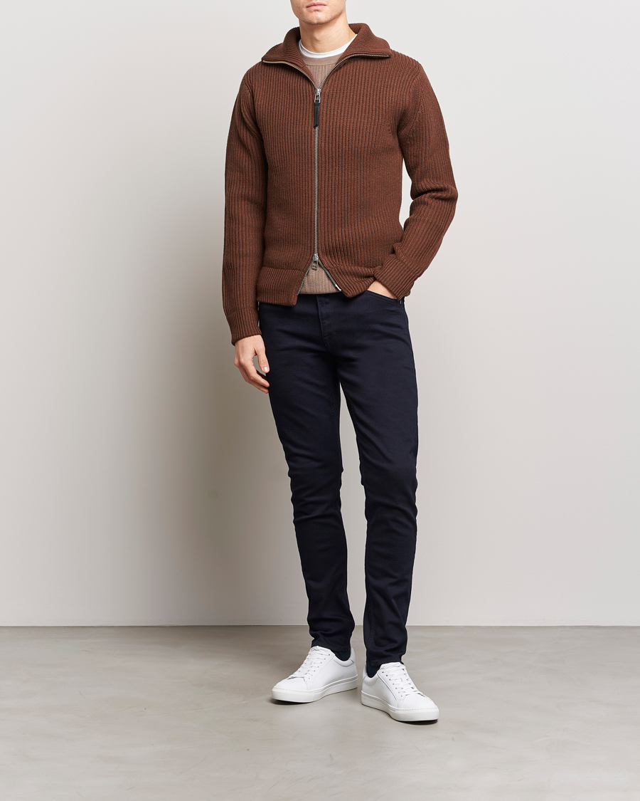 Herren | Jeans | Tiger of Sweden | Evolve Stretch Cotton Jeans Black