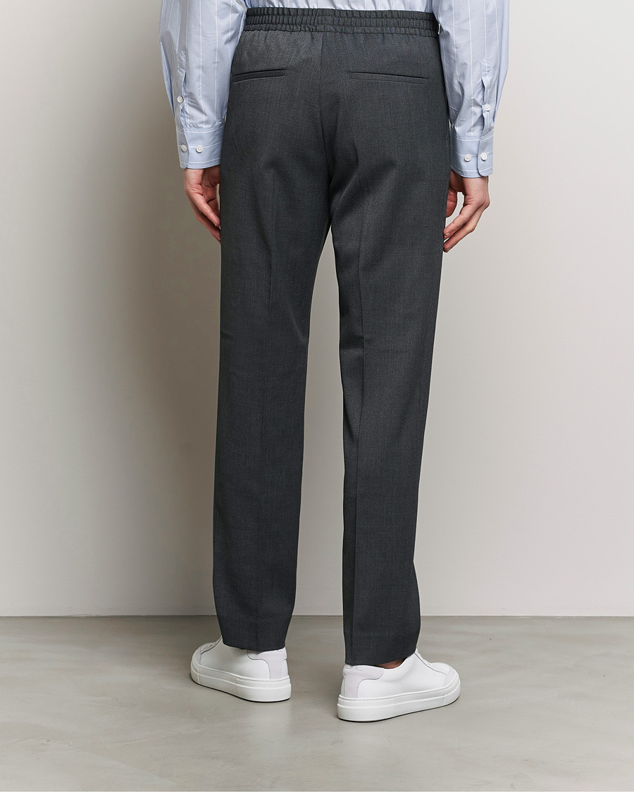 Herren | Hosen | Filippa K | Relaxed Terry Wool Trousers Dark Grey Melange