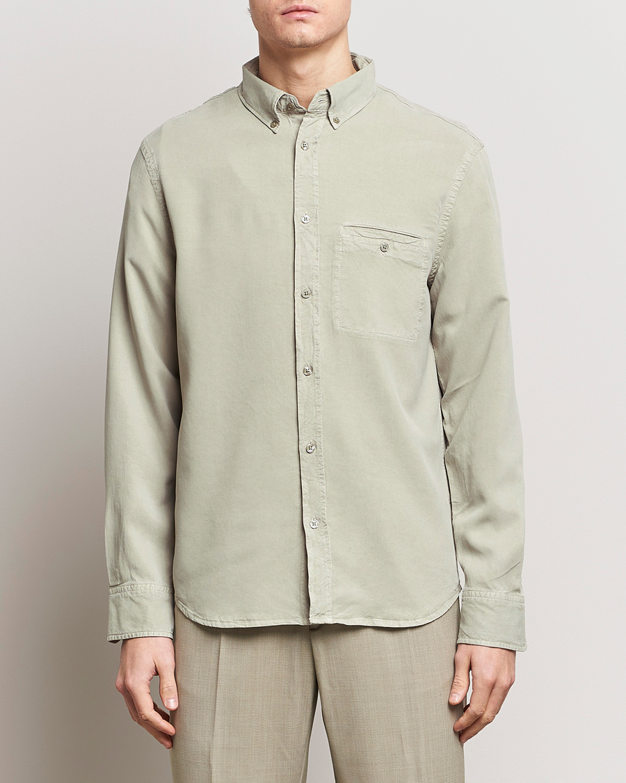 Herren | Hemden | Filippa K | Zachary Lyocell Shirt Light Sage