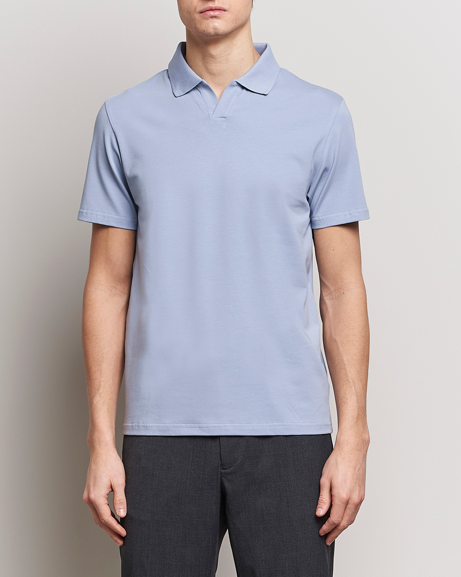 Herren | Kleidung | Filippa K | Soft Lycra Polo T-Shirt Faded Blue