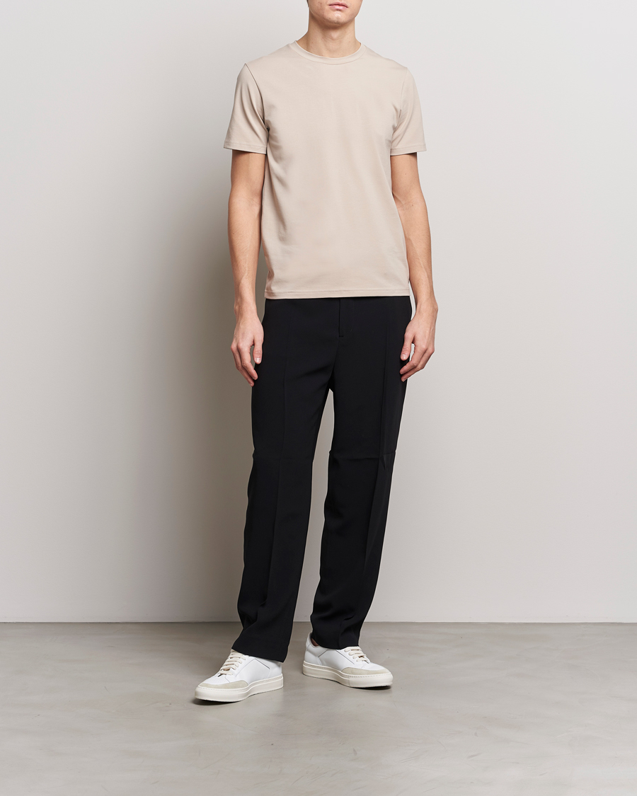 Herren | T-Shirts | Filippa K | Soft Lycra T-Shirt Light Taupe