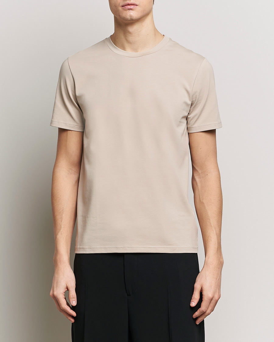 Herren | Business & Beyond | Filippa K | Soft Lycra T-Shirt Light Taupe