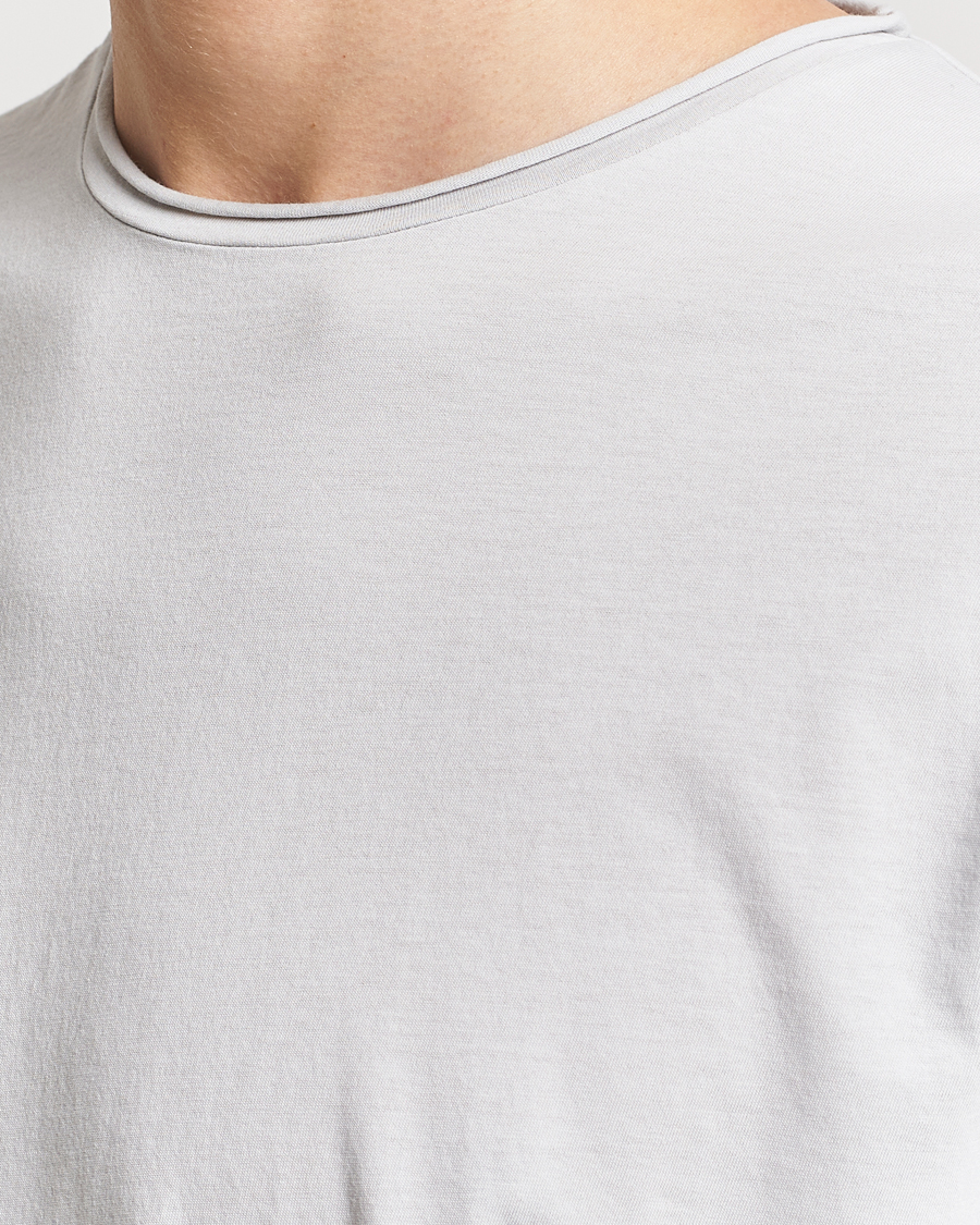 Herren | T-Shirts | Filippa K | Roll Neck Crew Neck T-Shirt Light Grey