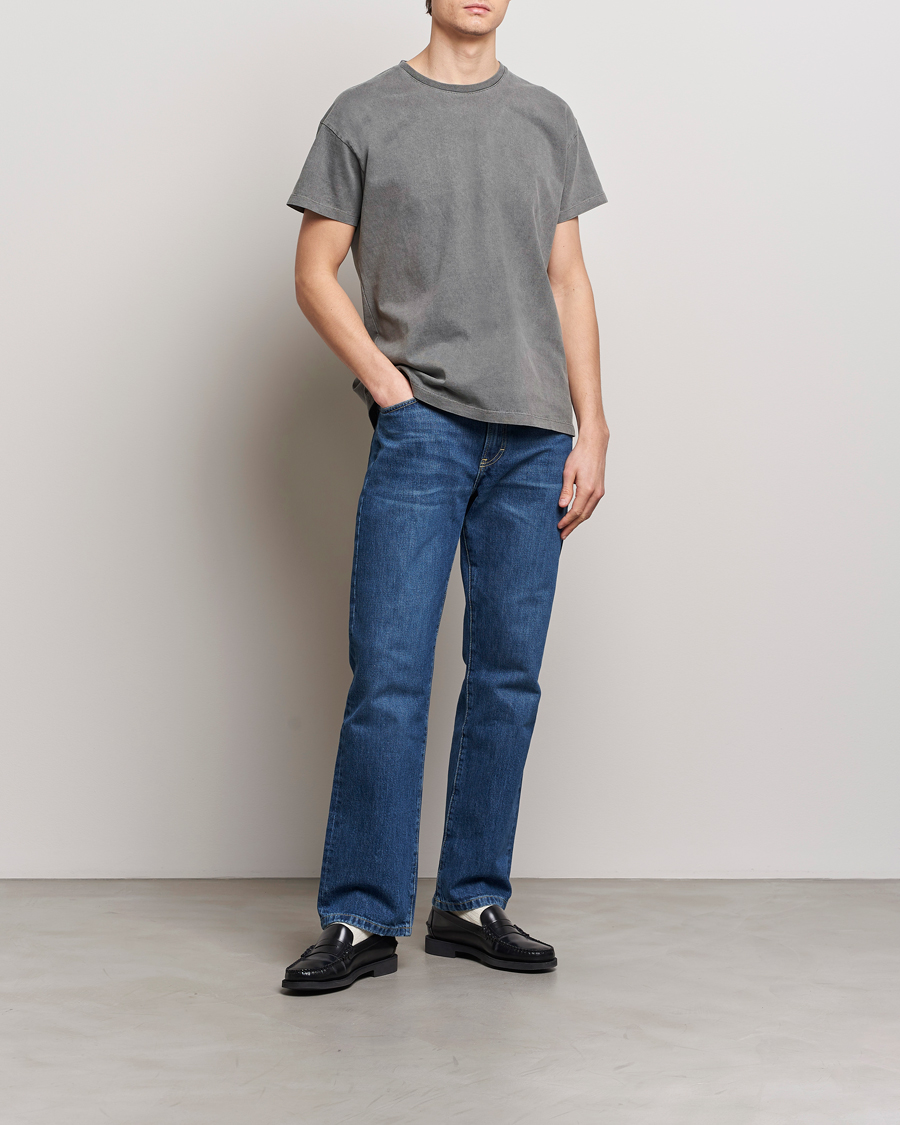 Herren | T-Shirts | Jeanerica | Marcel Heavy Crew Neck T-Shirt Washed Balck