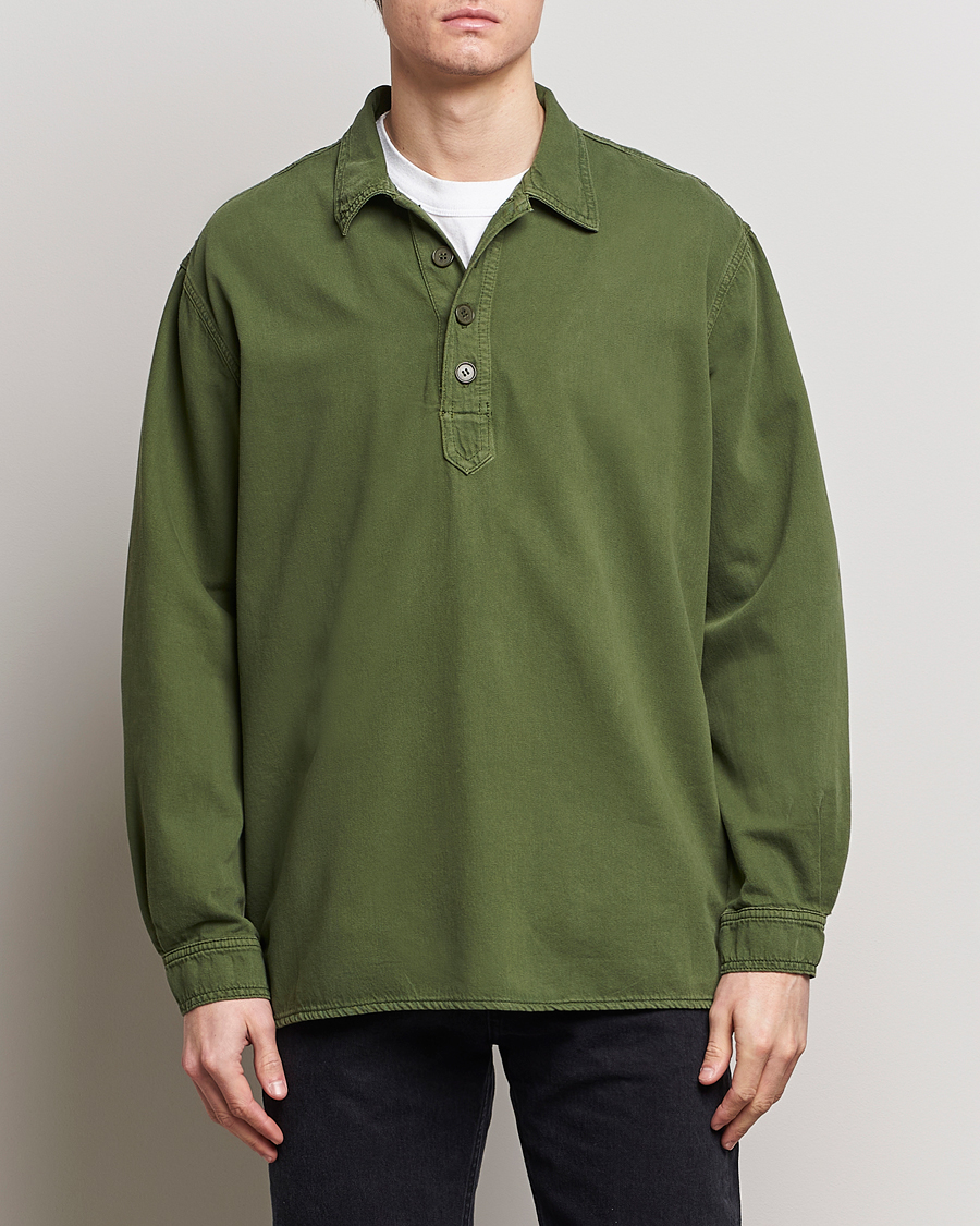 Men |  | Jeanerica | Lala Popover Shirt Green