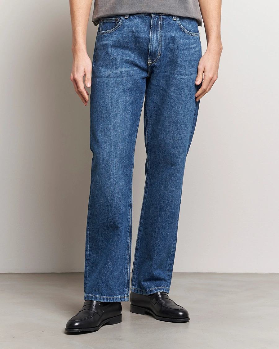 Herren | Jeanerica | Jeanerica | SM010 Straight Jeans Tom Mid Blue Wash