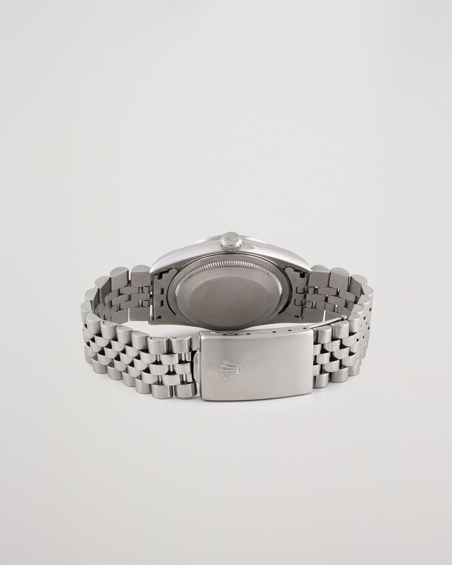 Herren | Rolex Pre-Owned Datejust 16220 Oyster Perpetual Black Steel Black Steel Black | Rolex Pre-Owned | Datejust 16220 Oyster Perpetual Black Steel Black Steel Black