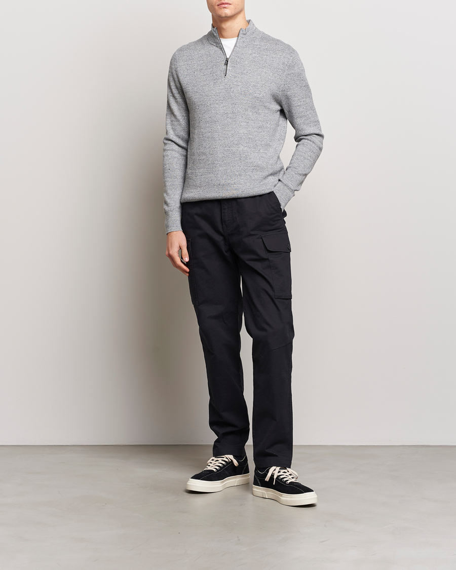 Herren | Pullover | Dockers | Half Zip Sweater Smokestack Heather