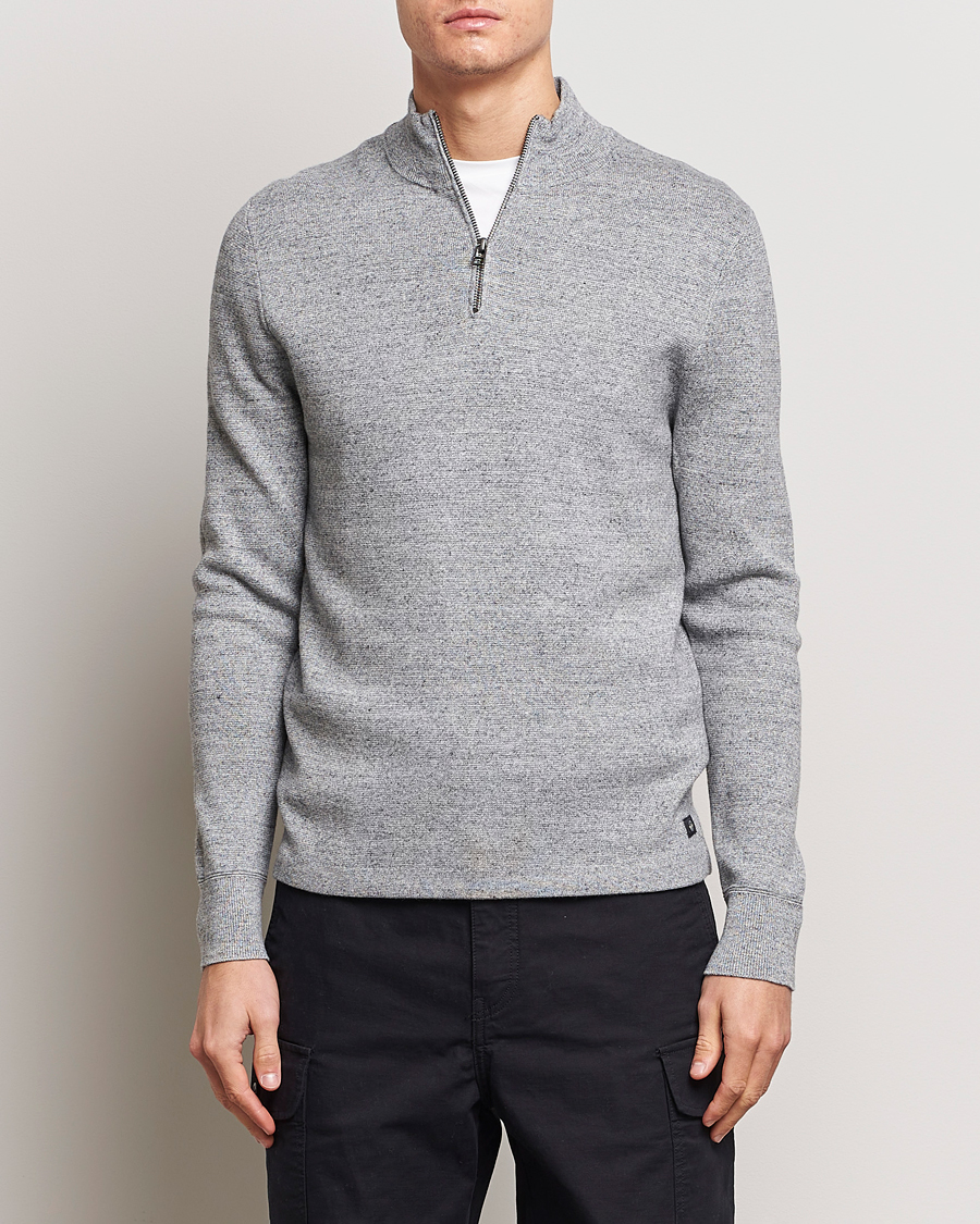 Herren | Kategorie | Dockers | Half Zip Sweater Smokestack Heather