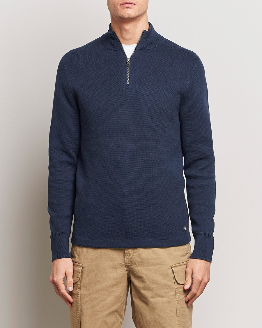 Herren |  | Dockers | Half Zip Sweater Navy Blazer