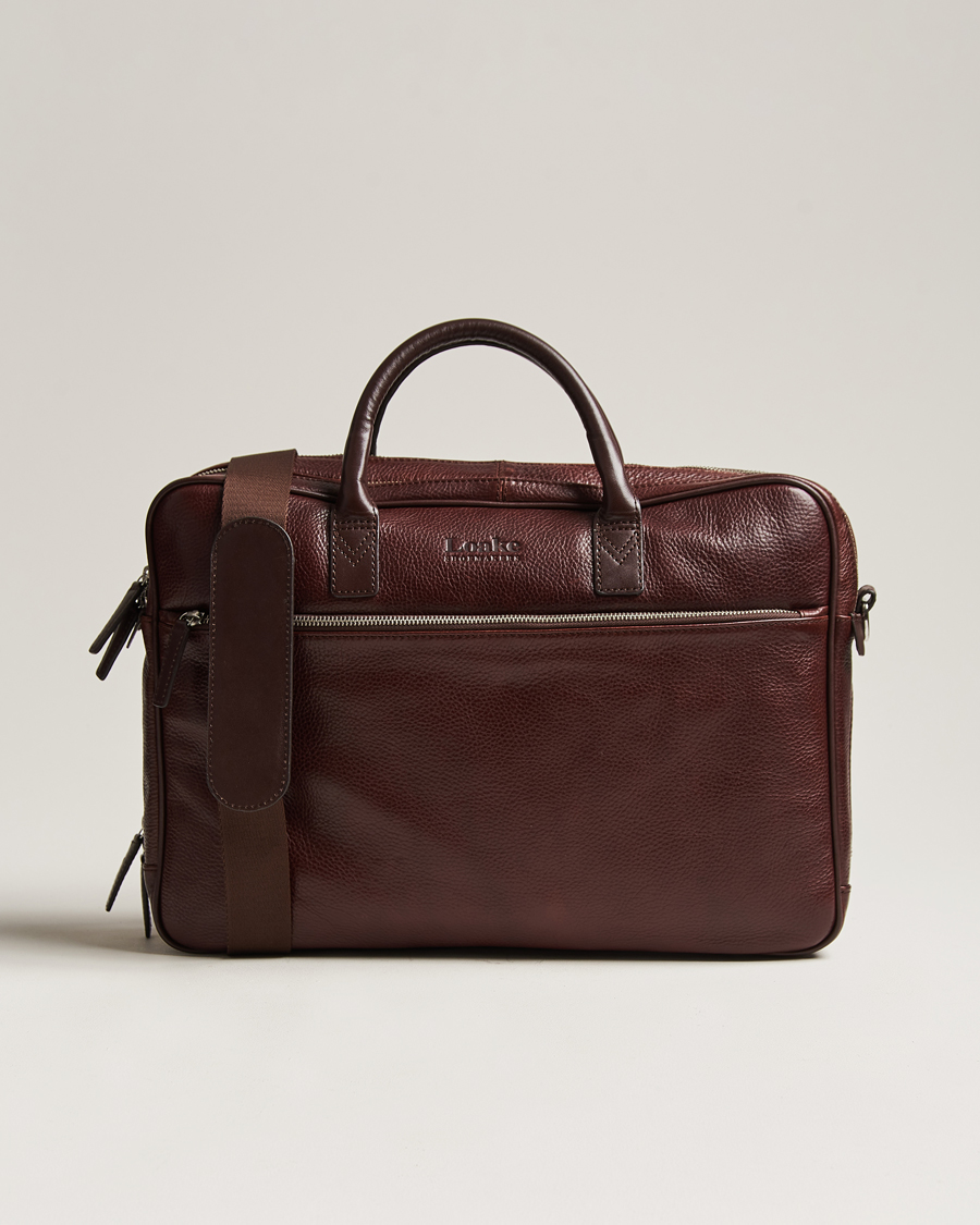 Herren | Taschen | Loake Shoemakers | Westminster Grain Leather Briefcase Dark Brown