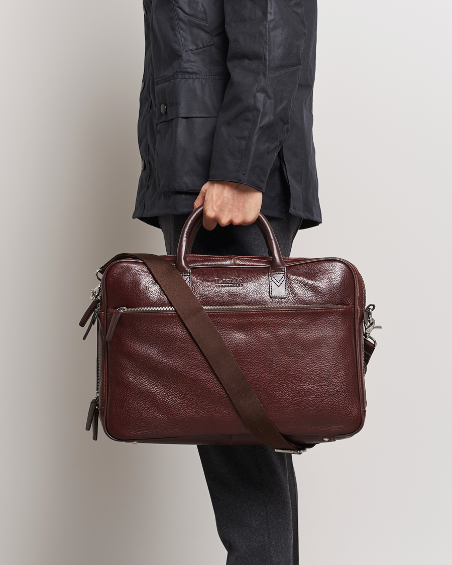 Herren | Dokumenttaschen | Loake 1880 | Westminster Grain Leather Briefcase Dark Brown