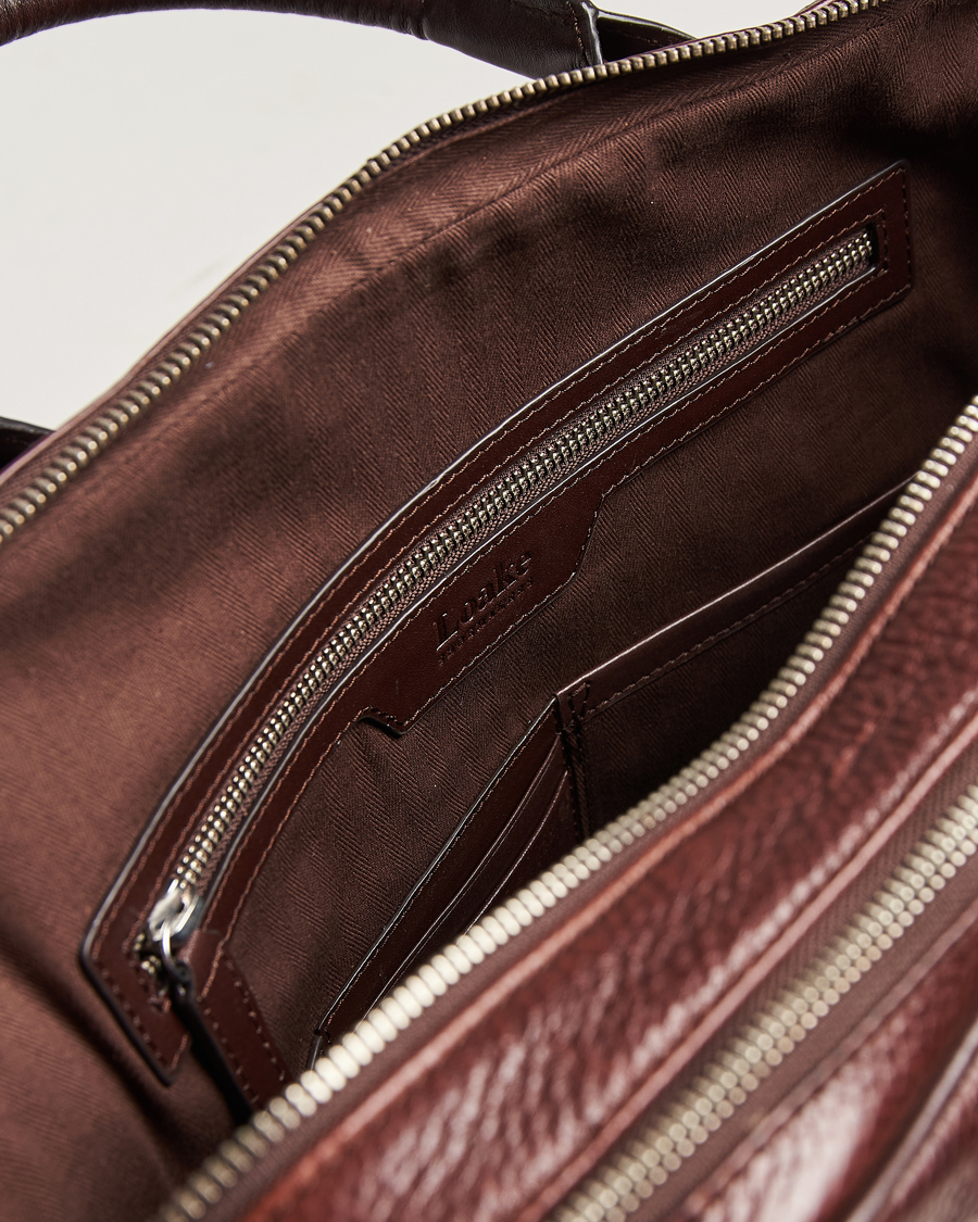 Herren | Taschen | Loake Shoemakers | Westminster Grain Leather Briefcase Dark Brown
