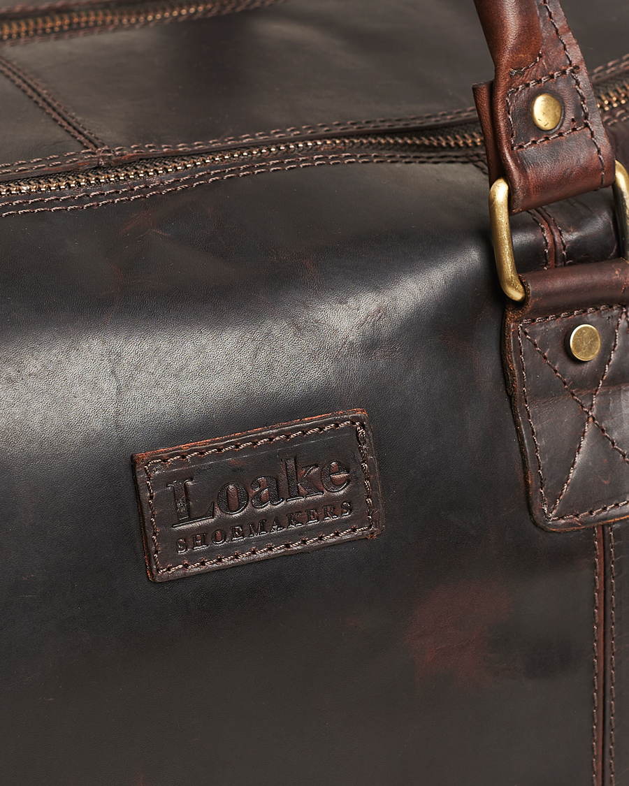 Herren | Taschen | Loake 1880 | Devon Leather Travel Bag Dark Brown
