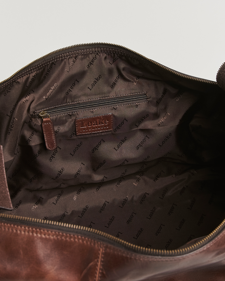Herren | Taschen | Loake Shoemakers | Devon Leather Travel Bag Dark Brown