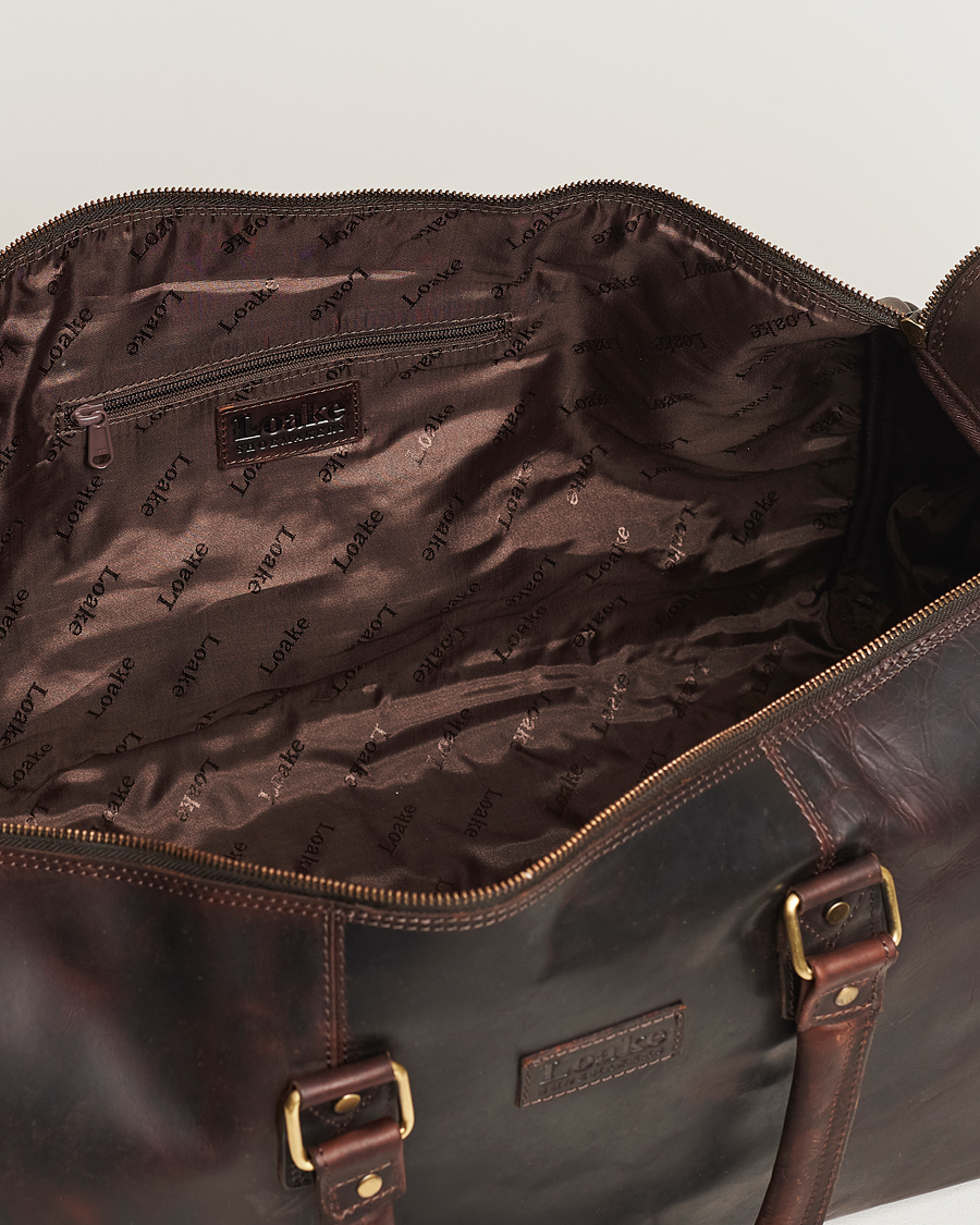 Herren | Taschen | Loake 1880 | Devon Leather Travel Bag Dark Brown