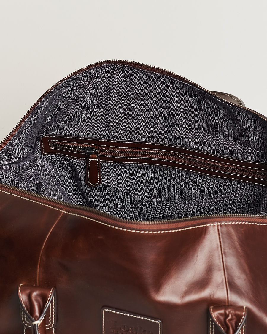 Herren | Taschen | Loake Shoemakers | Balmoral Veg Tanned Leather Overnight Bag Brown