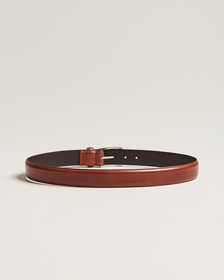 Herren | Accessoires | Loake 1880 | Philip Leather Belt Mahogany