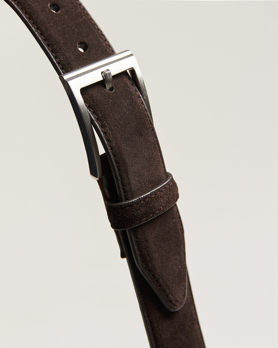 Herren | Gürtel | Loake Shoemakers | William Suede Belt Dark Brown