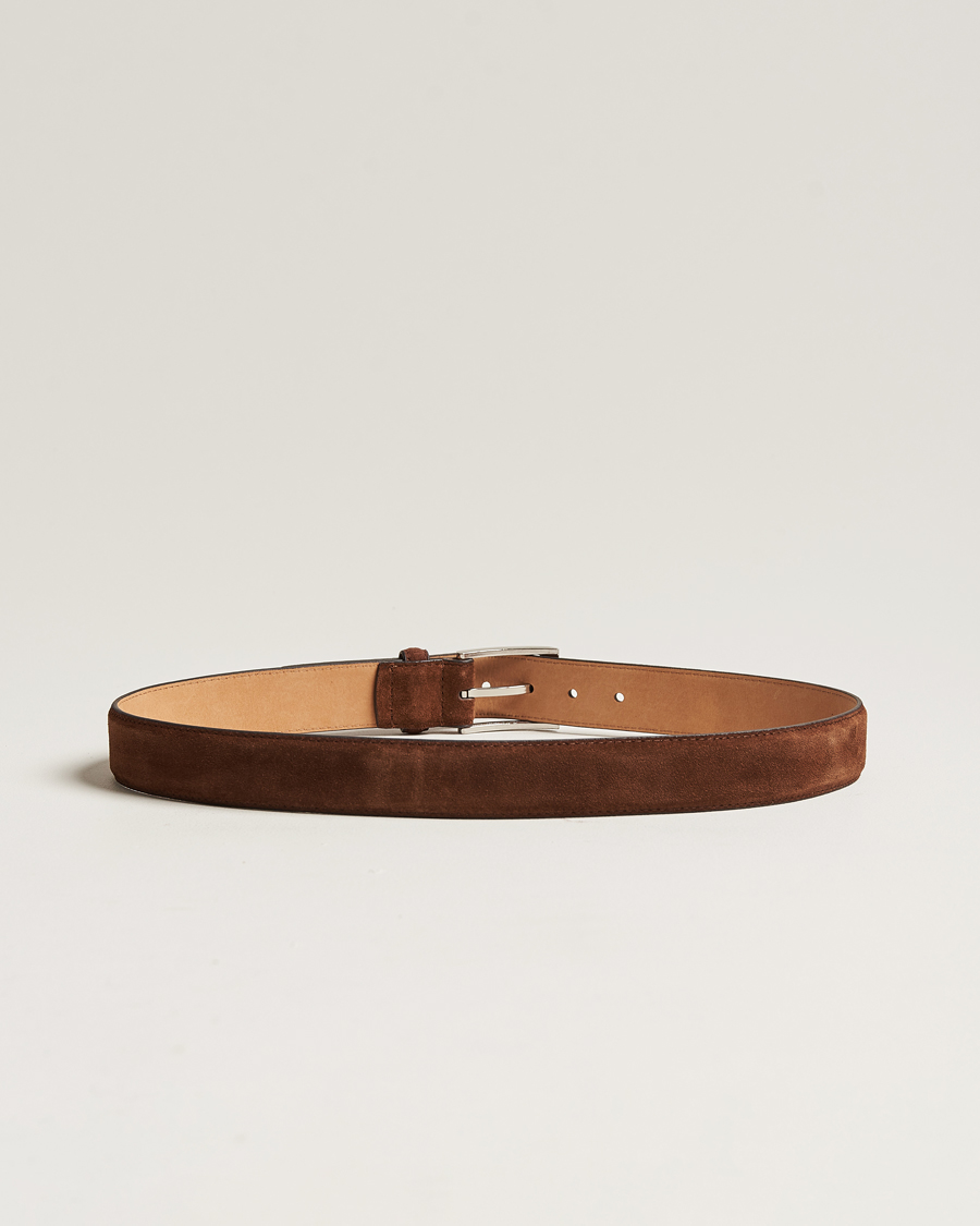 Herren | Gürtel | Loake 1880 | William Suede Belt Brown