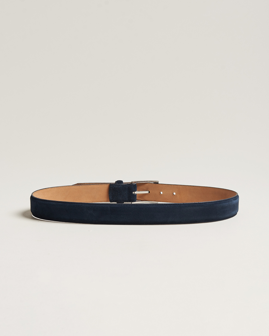 Herren | Gürtel | Loake 1880 | William Suede Belt Navy