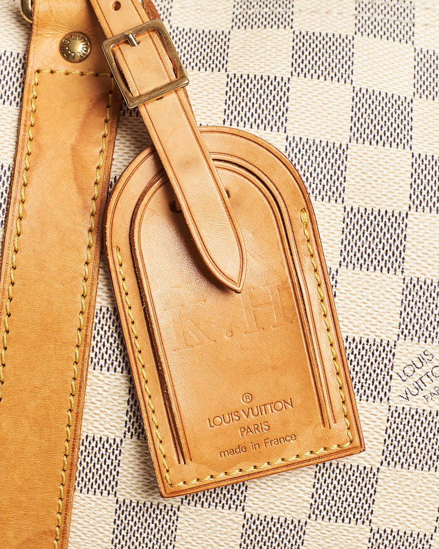 Herren | Louis Vuitton Pre-Owned Keepall 50 Bag Damier Azur | Louis Vuitton Pre-Owned | Keepall 50 Bag Damier Azur