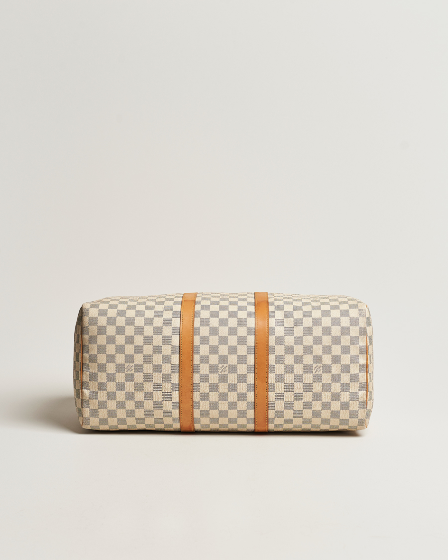 Herren | Louis Vuitton Pre-Owned Keepall 50 Bag Damier Azur | Louis Vuitton Pre-Owned | Keepall 50 Bag Damier Azur