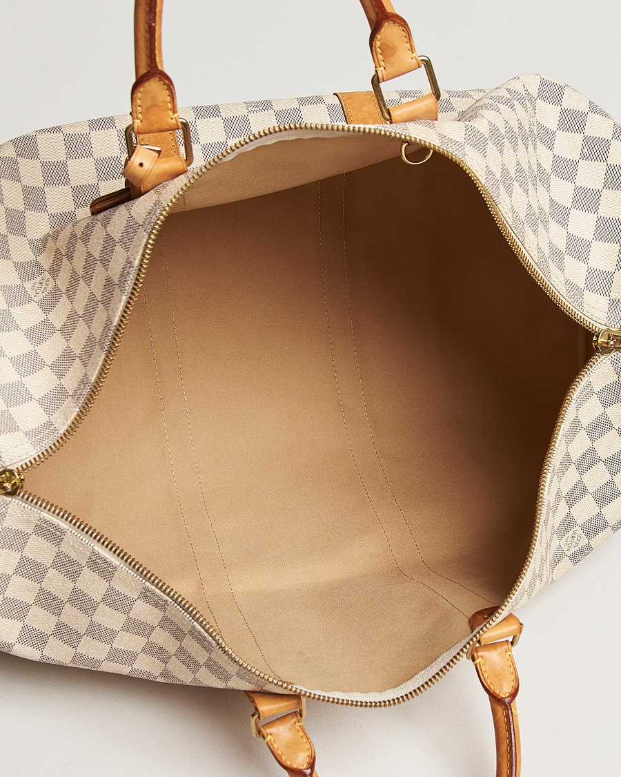 Herren | Louis Vuitton Pre-Owned Keepall 50 Bag Damier Azur | Louis Vuitton Pre-Owned | Keepall 50 Bag Damier Azur