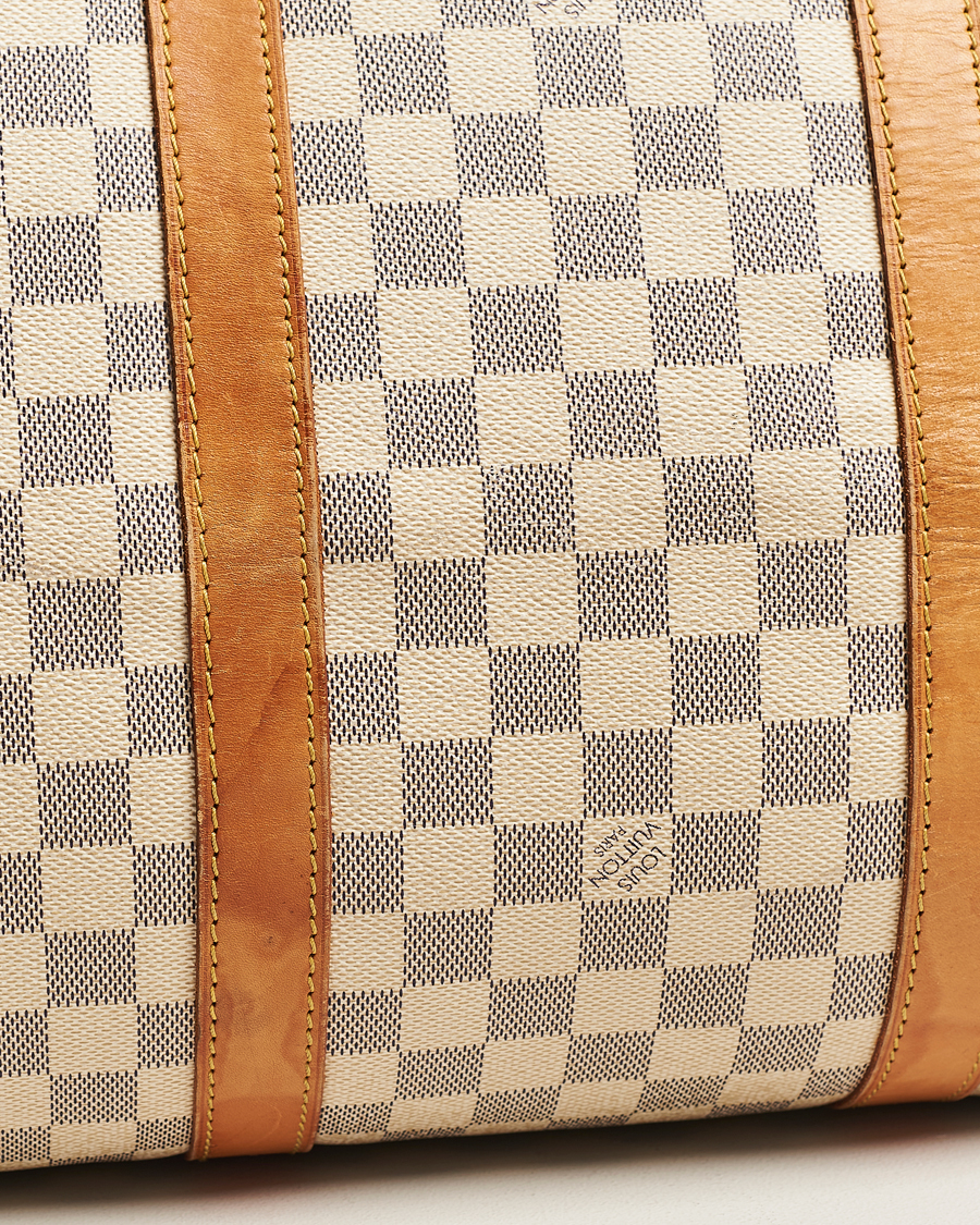 Herren | Pre-Owned & Vintage Bags | Louis Vuitton Pre-Owned | Keepall 50 Bag Damier Azur