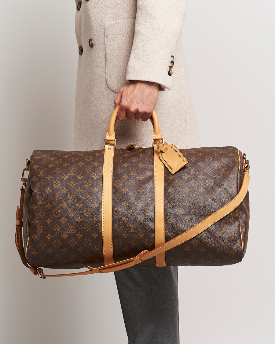 Herren | Pre-Owned & Vintage Bags | Louis Vuitton Pre-Owned | Keepall Bandoulière 55 Monogram