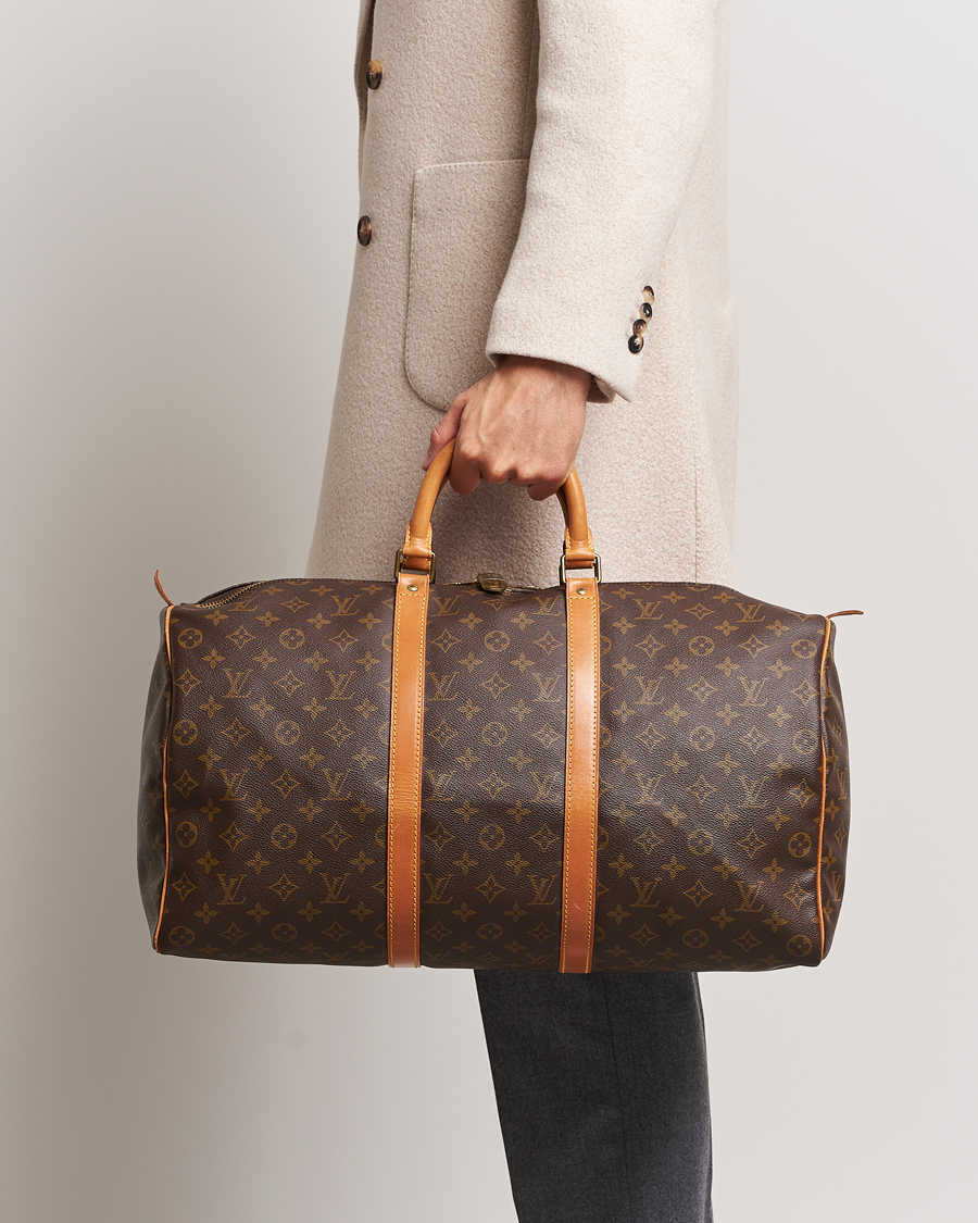 Men |  | Louis Vuitton Pre-Owned | Keepall 50 Bag Monogram