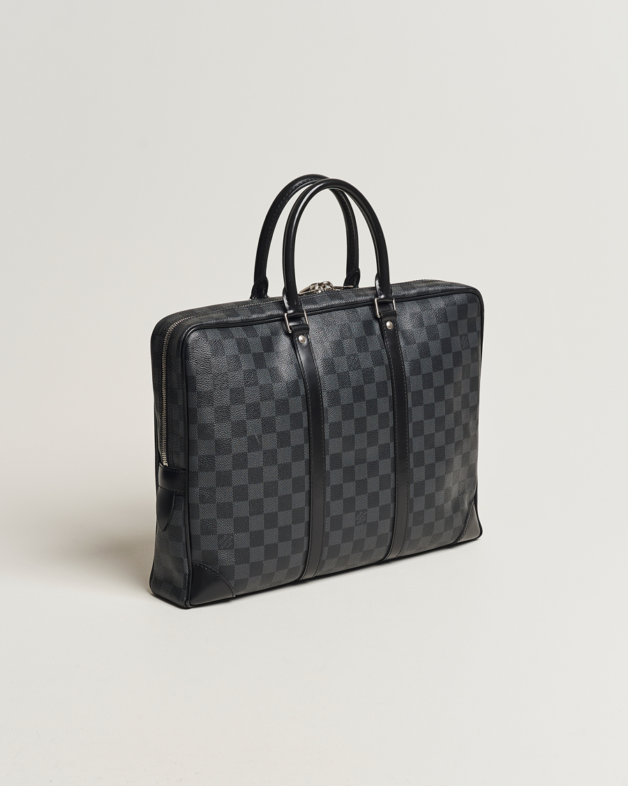 Herren | Pre-Owned & Vintage Bags | Louis Vuitton Pre-Owned | Porte-Documents Voyager Briefcase Damier Graphite