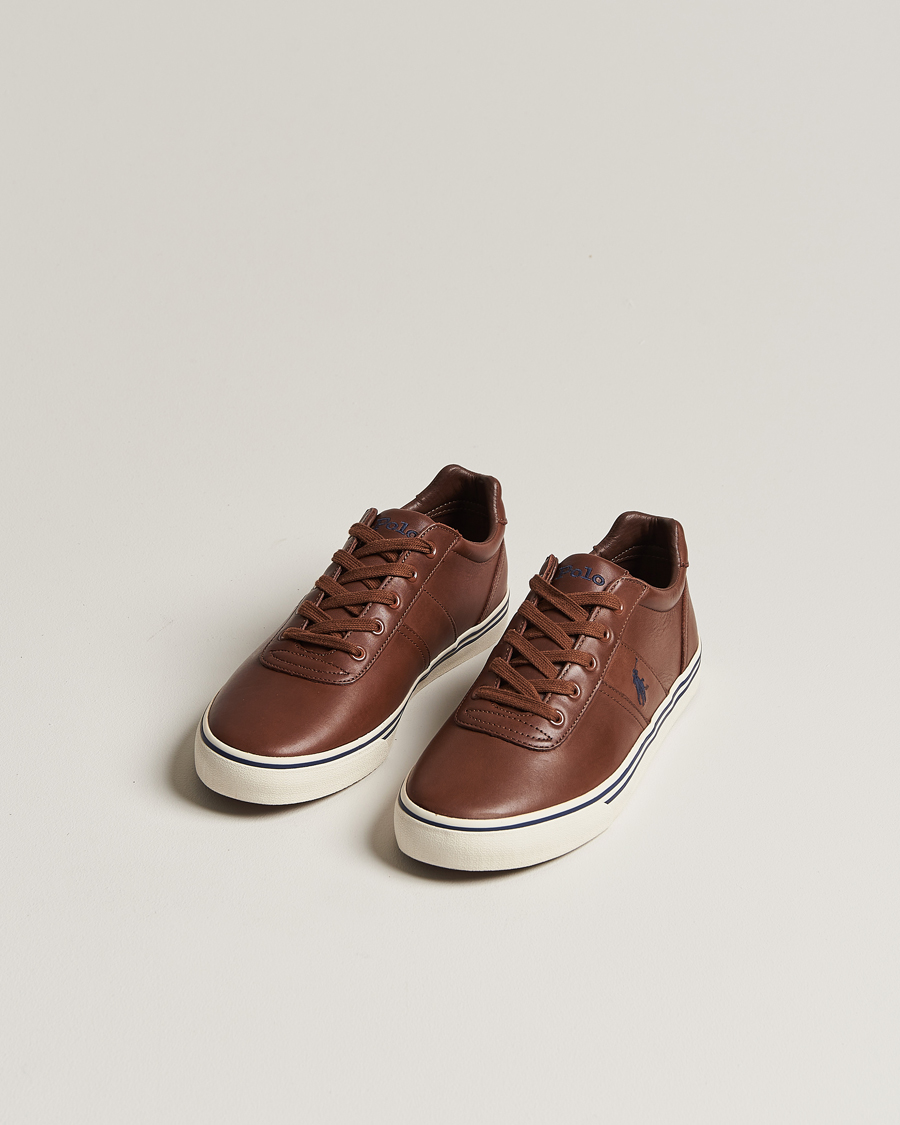 Herren | Preppy Authentic | Polo Ralph Lauren | Hanford Leather Sneaker Tan