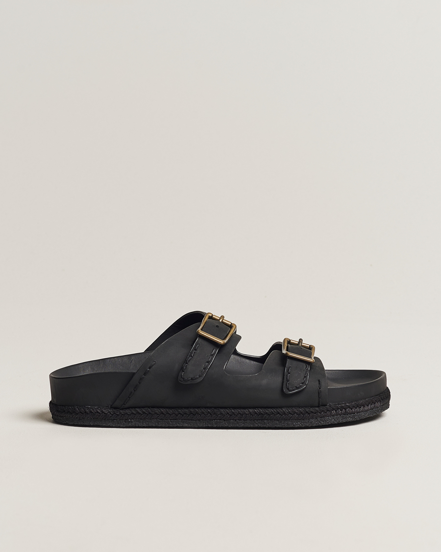 Herren | Polo Ralph Lauren Turbach Leather Sandals Black | Polo Ralph Lauren | Turbach Leather Sandals Black