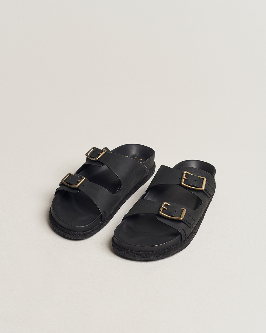 Herren | Polo Ralph Lauren Turbach Leather Sandals Black | Polo Ralph Lauren | Turbach Leather Sandals Black