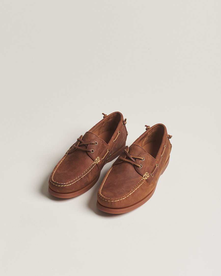 Herren | Neu im Onlineshop | Polo Ralph Lauren | Merton Leather Boat Shoe Deep Saddle