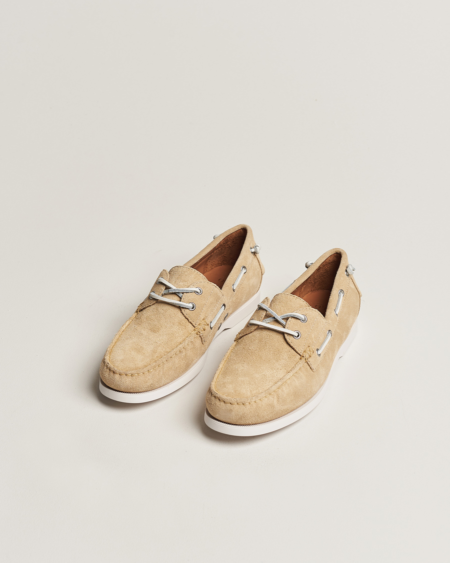 Men |  | Polo Ralph Lauren | Merton Suede Boat Shoe Bone