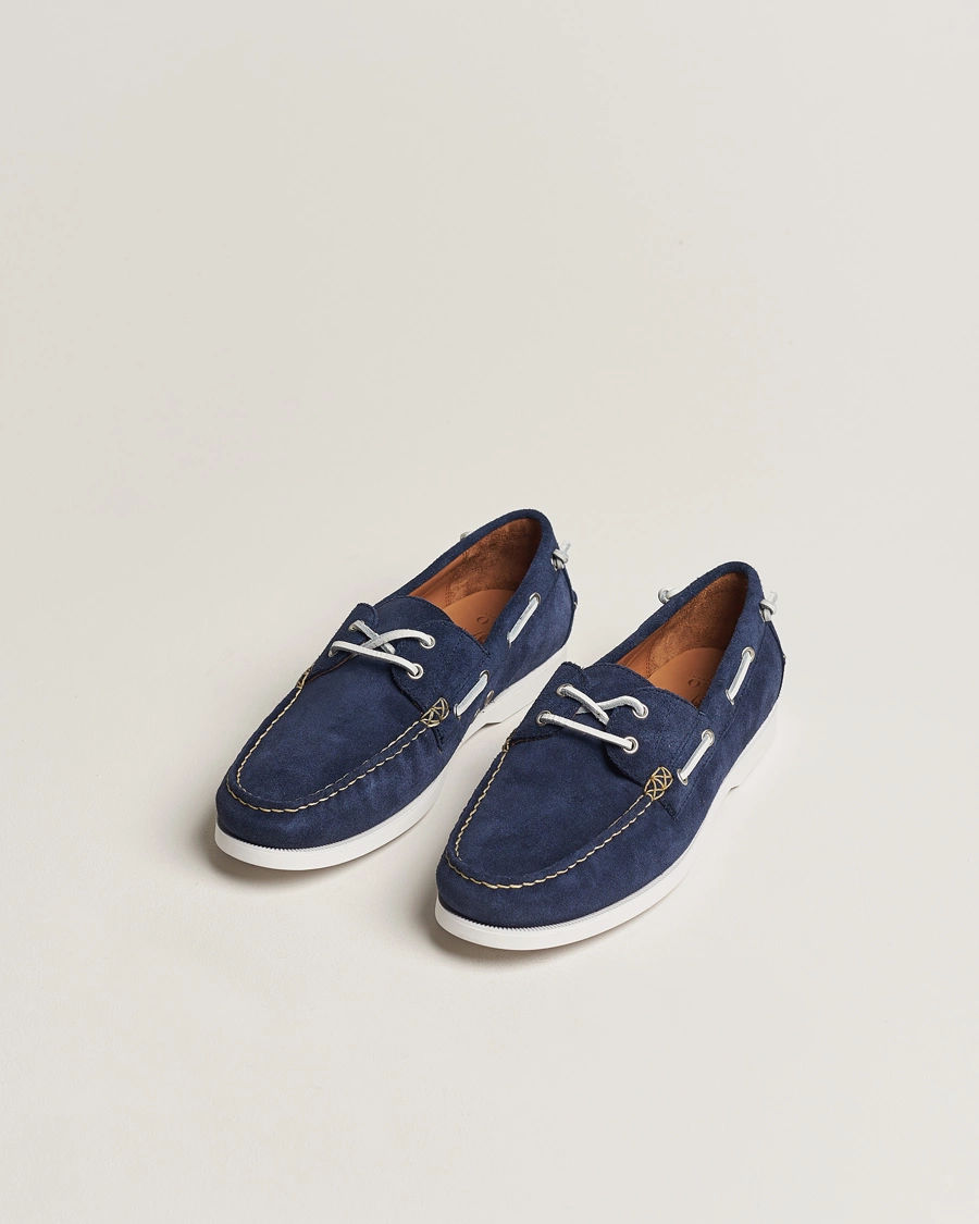 Men | Shoes | Polo Ralph Lauren | Merton Suede Boat Shoe Hunter Navy