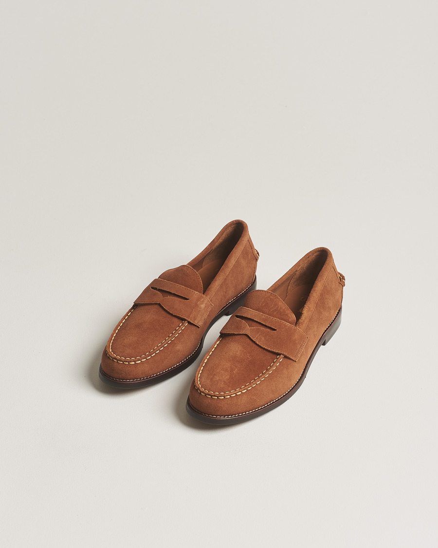 Herren | Schuhe | Polo Ralph Lauren | Suede Penny Loafer Teak