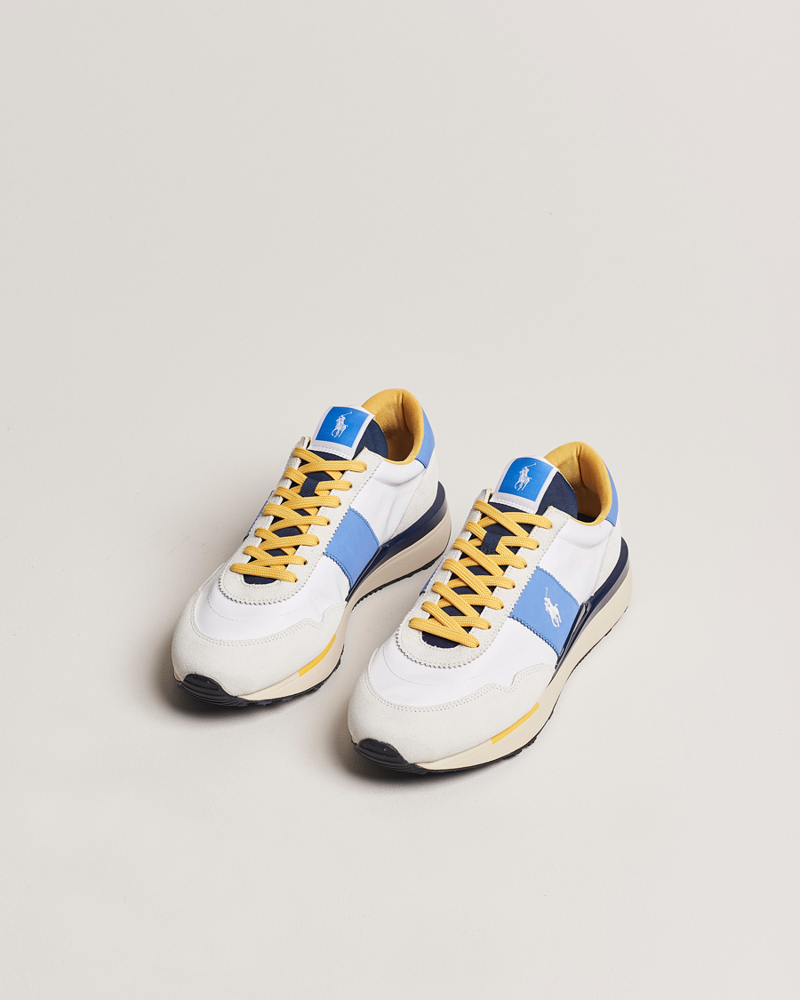 Herren | Laufschuhe Sneaker | Polo Ralph Lauren | Train 89 Running Sneaker White/Blue/Yellow
