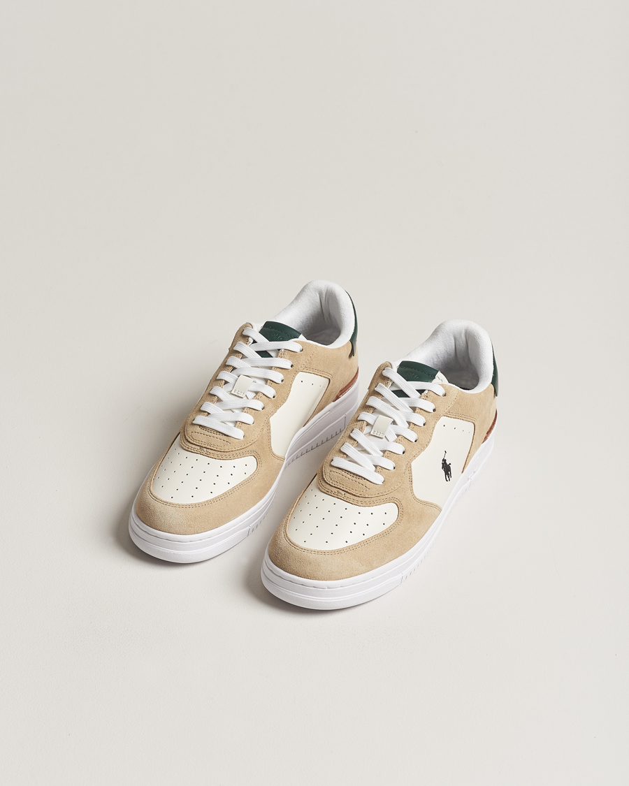 Herren | Summer | Polo Ralph Lauren | Masters Court Leather/Suede Sneaker White