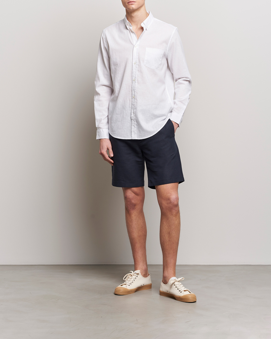 Herren | Hemden | Samsøe Samsøe | Liam Linen/Cotton Shirt White