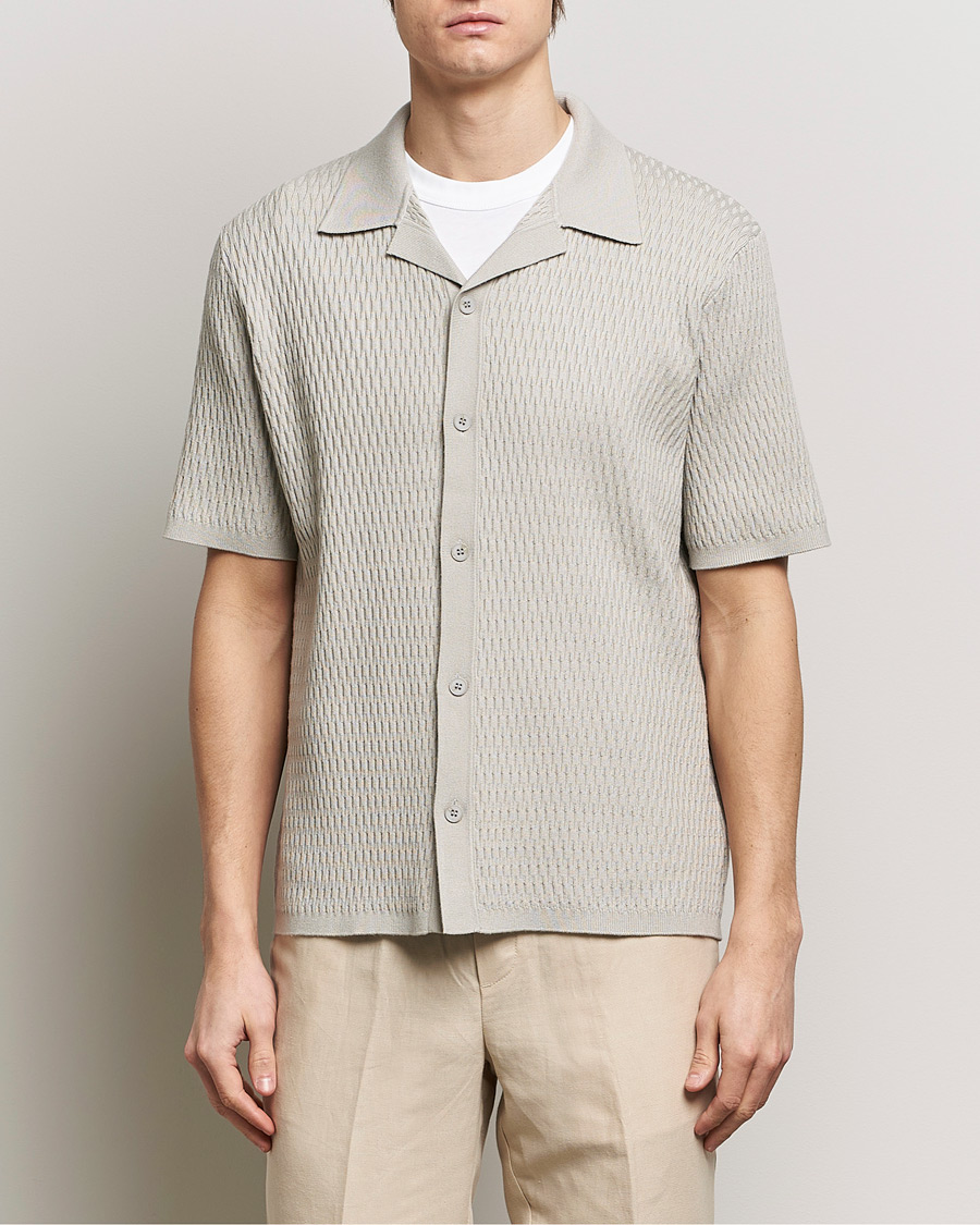 Herren |  | Samsøe Samsøe | Sagabin Resort Collar Short Sleeve Shirt Moonstruck